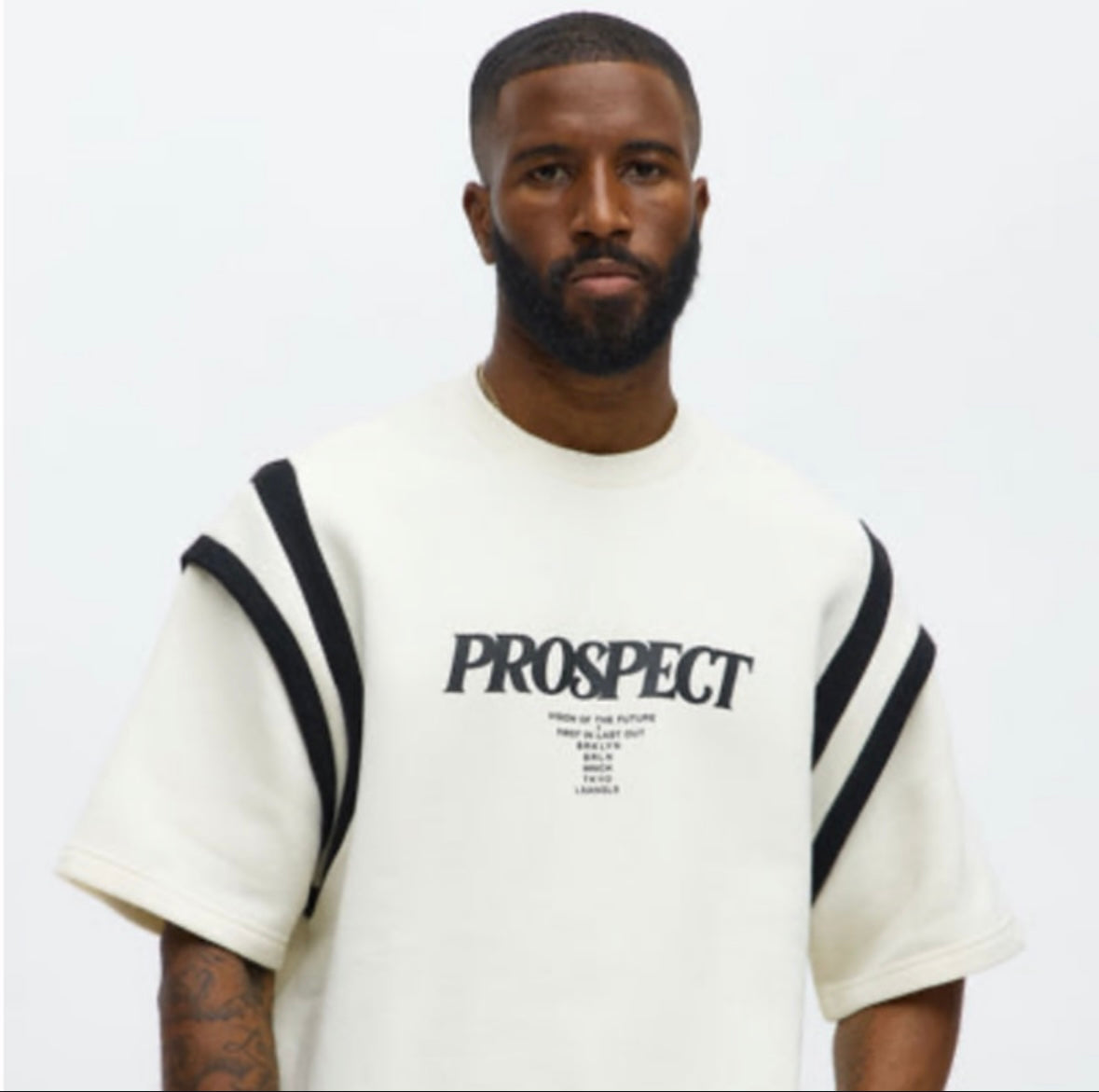 Prospect Boxy Short-Sleeved Shirt -
Cream/Blend