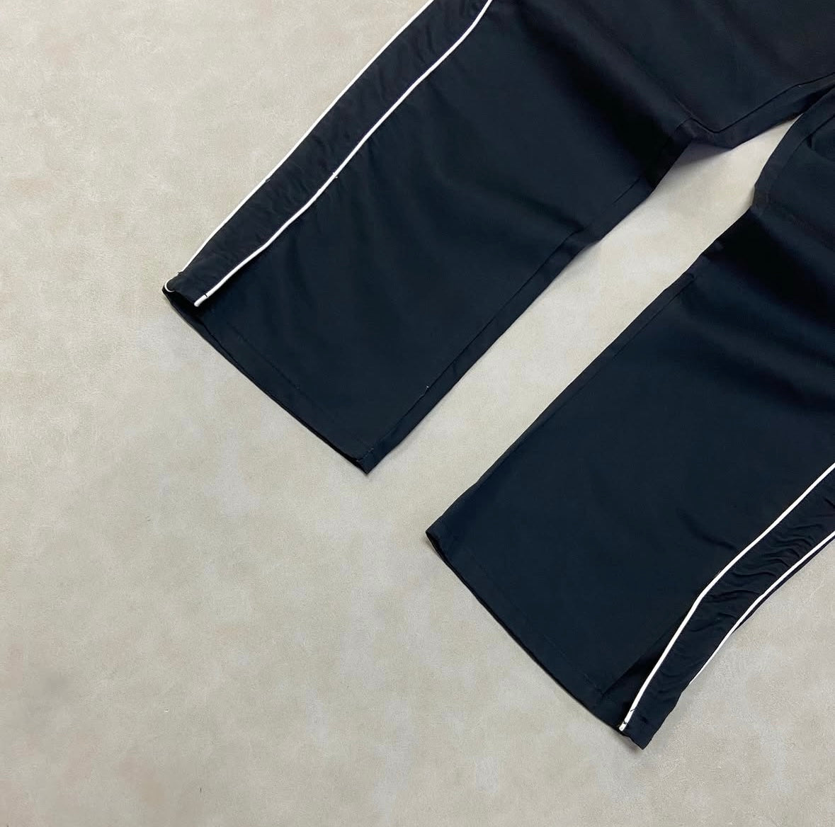 Terry Relaxed Tack Pants - Black