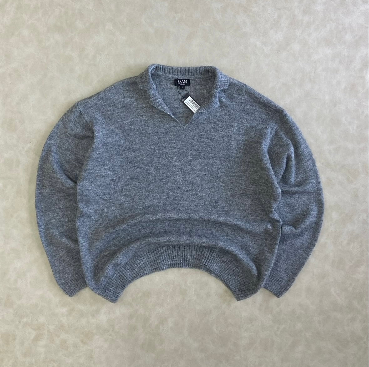 Oversized Revere Knitted Polo Tracksuit