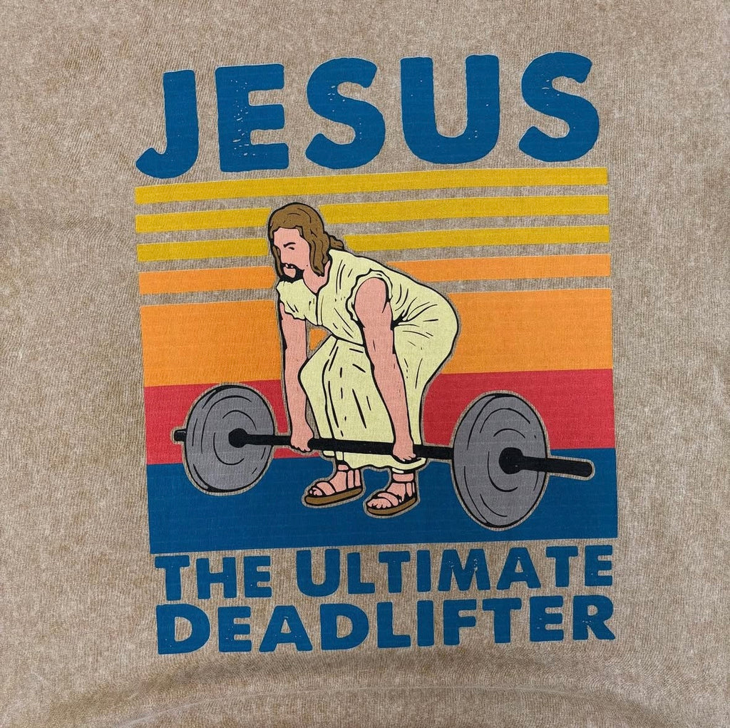 JESUS THE ULTIMATE DEADLIFTER
Heavy Weigth Washed T-Shirt