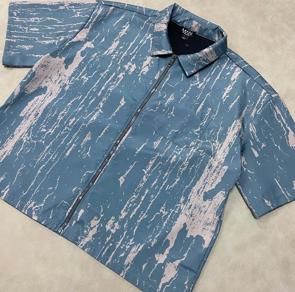 Oversized Abstract Boxy Shirt