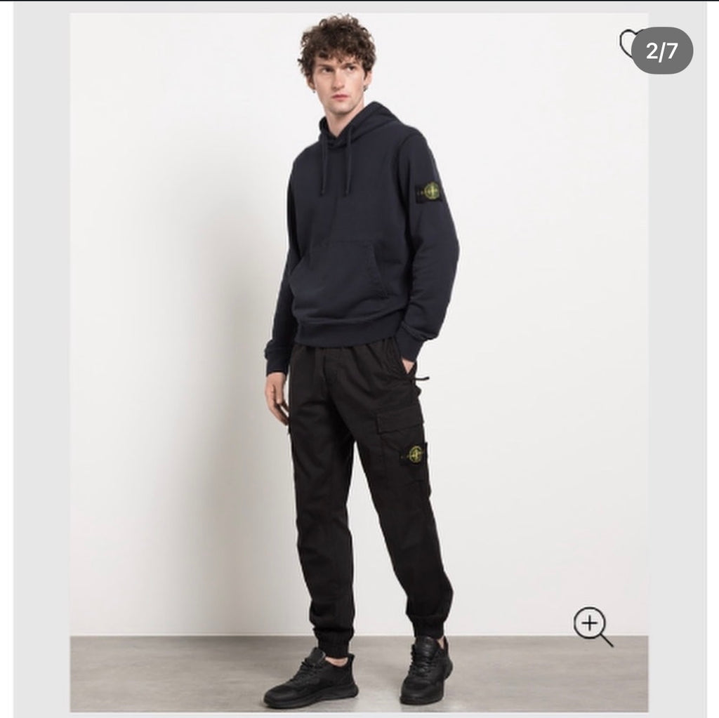 Black Joggers With Logo Patch