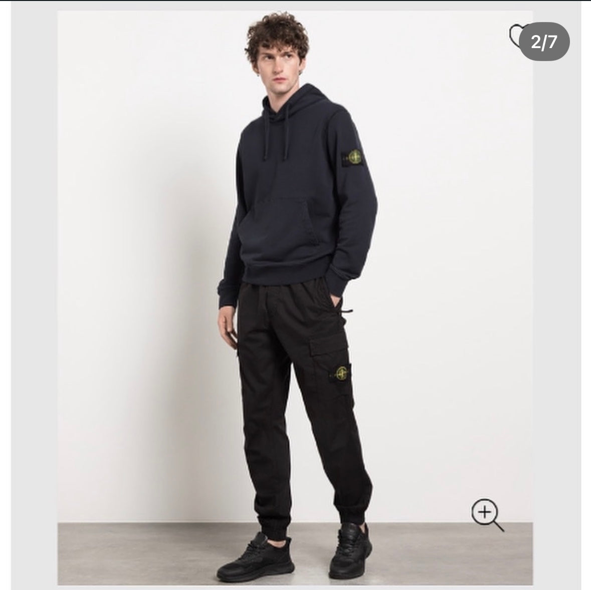 Black Joggers With Logo Patch