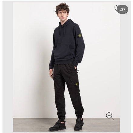 Black Joggers With Logo Patch