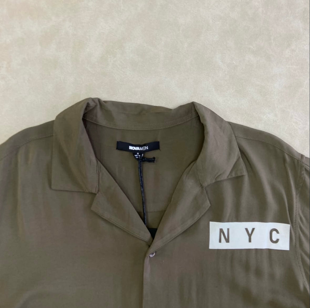 Camisa Brooklyn Graphic Cuban Collar