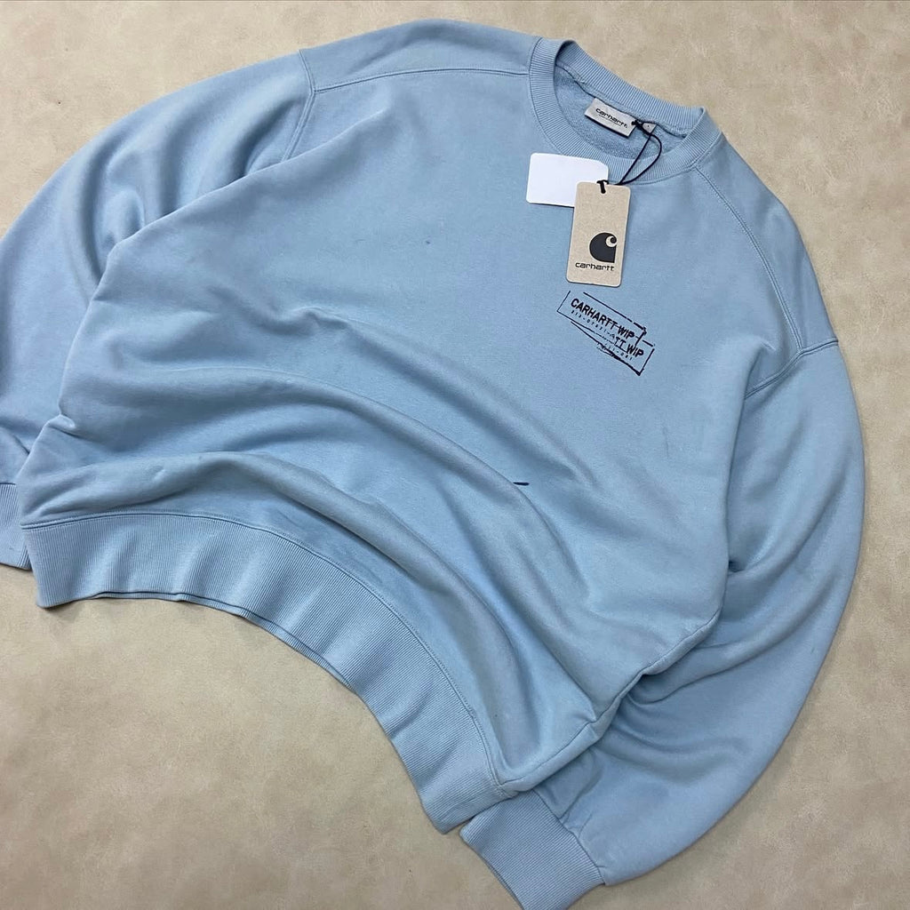 Carhartt WIP STAMP - Crewneck - Misty Sky