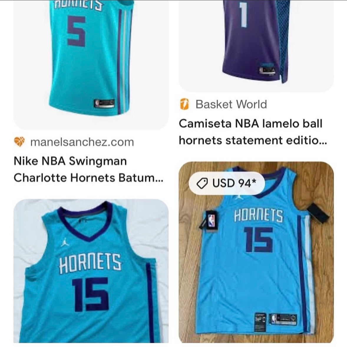 Nike NBA Jordan Edition Charlotte Hornets