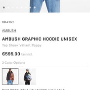 Ambush Heavy Weight Graphic Hoodie