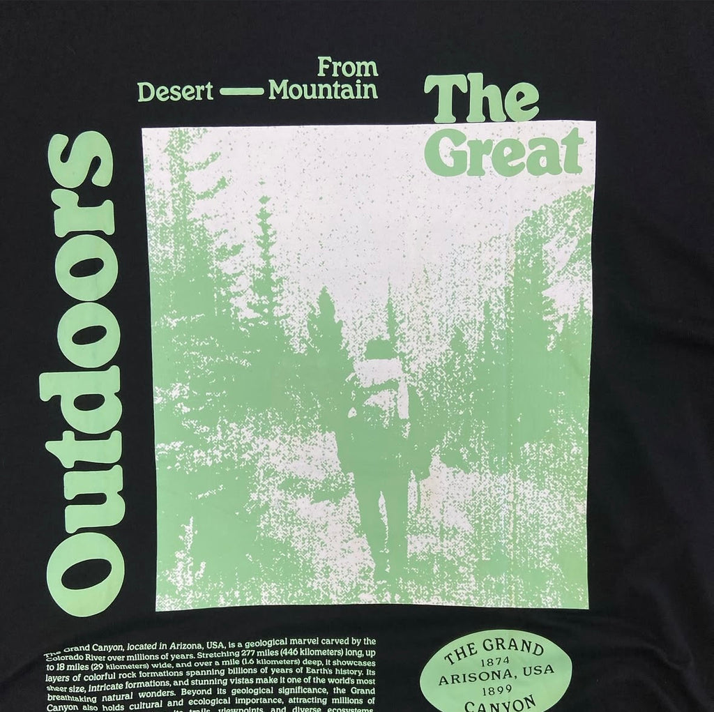 ASOS DESIGN oversized t-shirt with nature back print in black