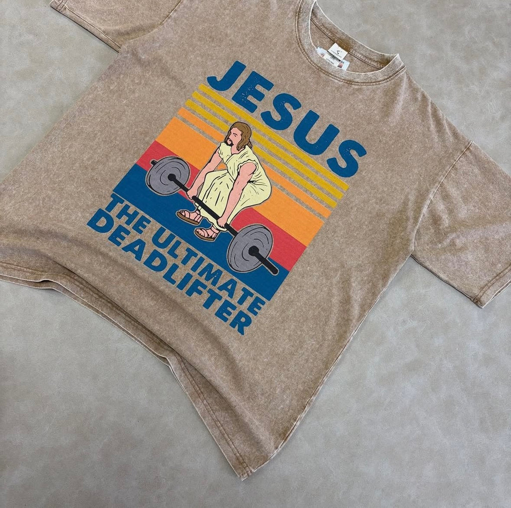 JESUS THE ULTIMATE DEADLIFTER
Heavy Weigth Washed T-Shirt