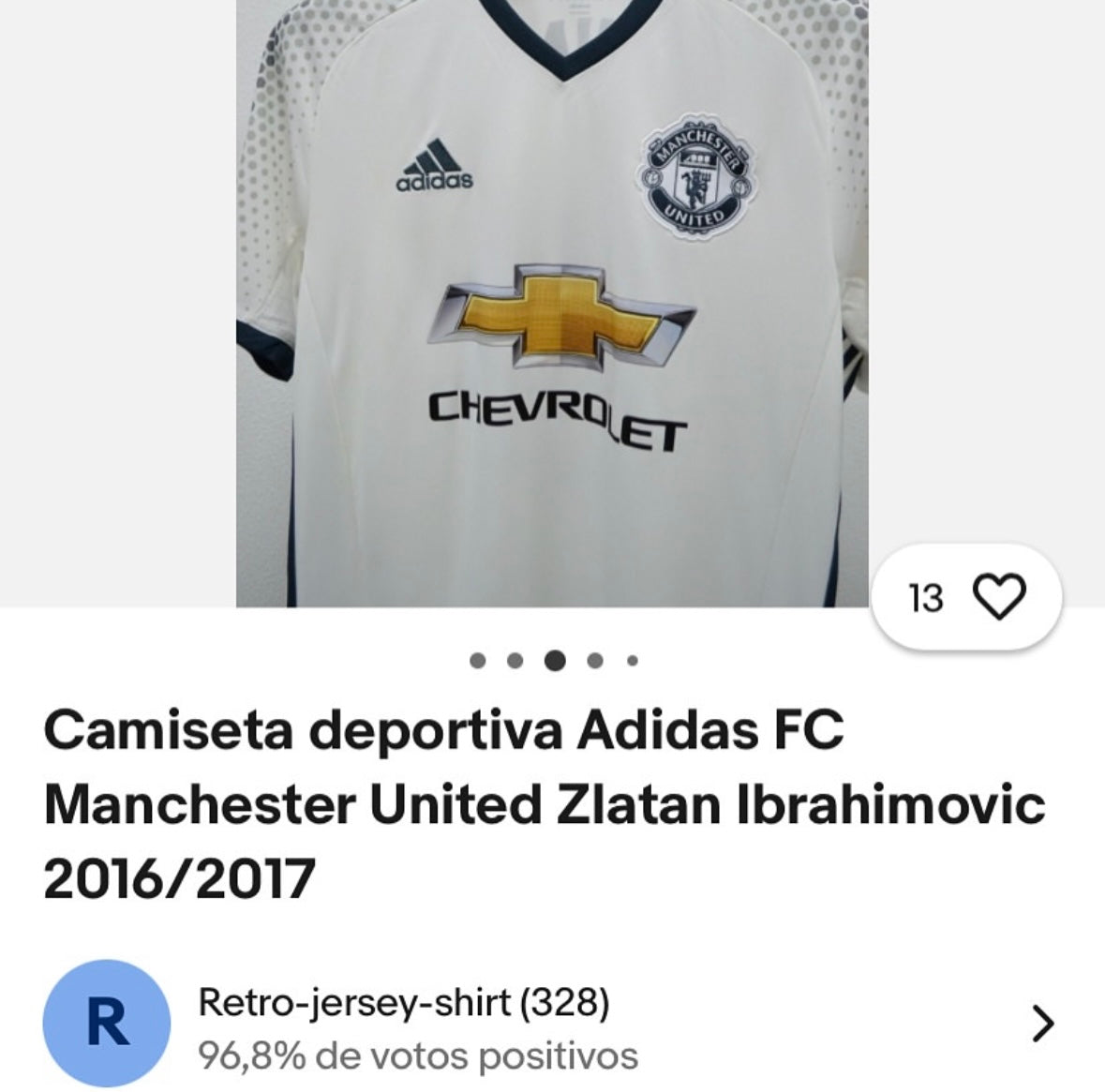 Manchester United Ibrahimovic 2016 - 17 Third Jersey