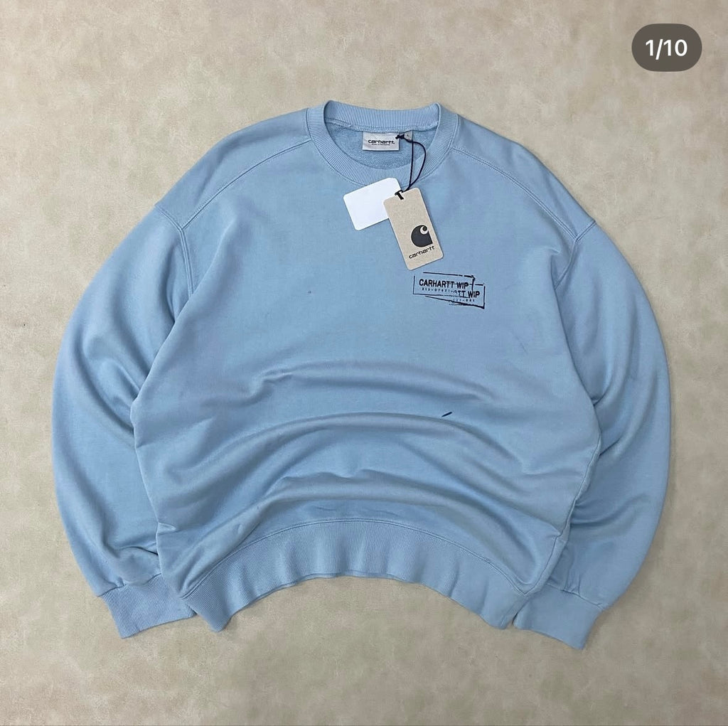 Carhartt WIP STAMP - Crewneck - Misty Sky