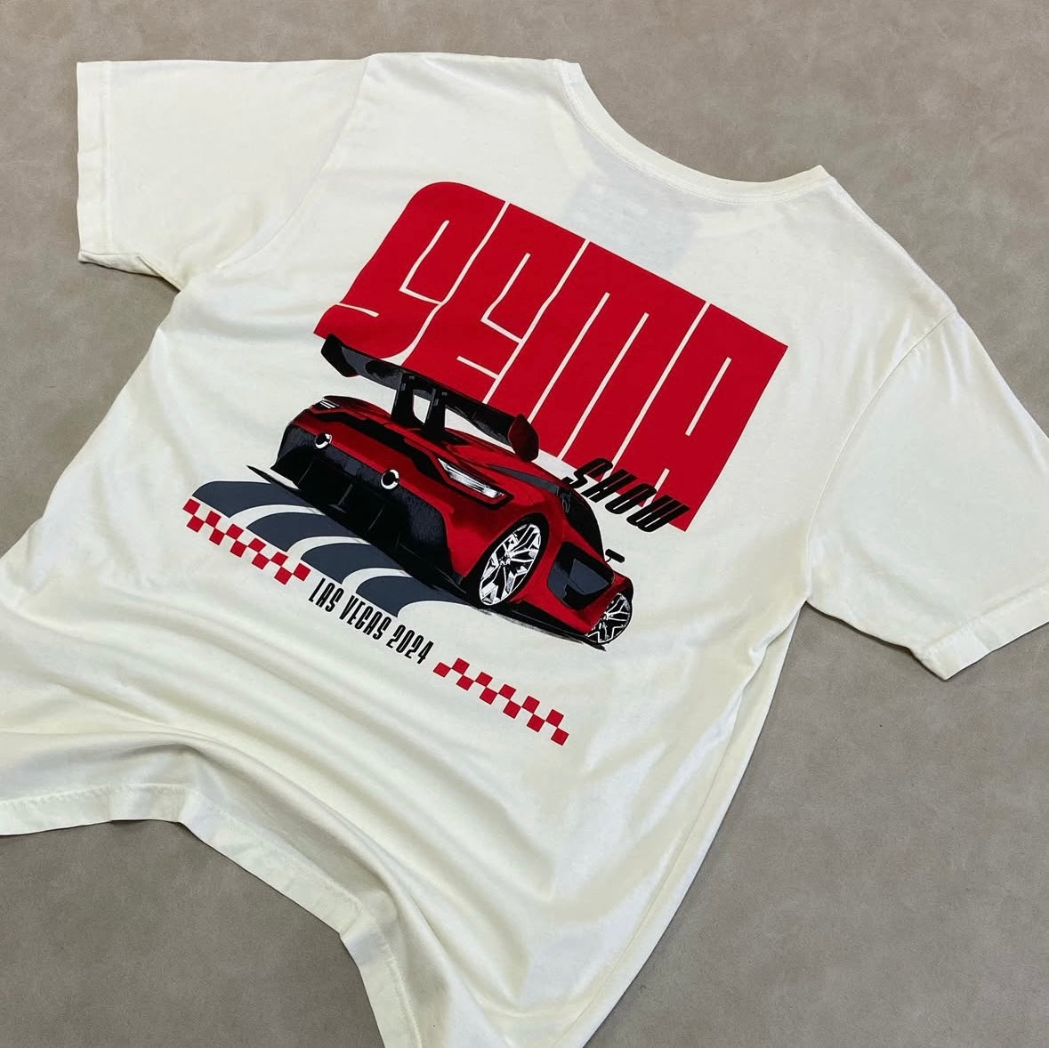 Super Car Tee -Vintage White- Short
Sleeve T-shirt