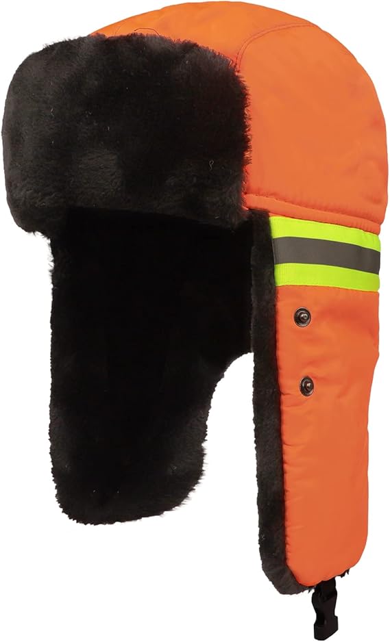 Blaze Orange Trapper Hat