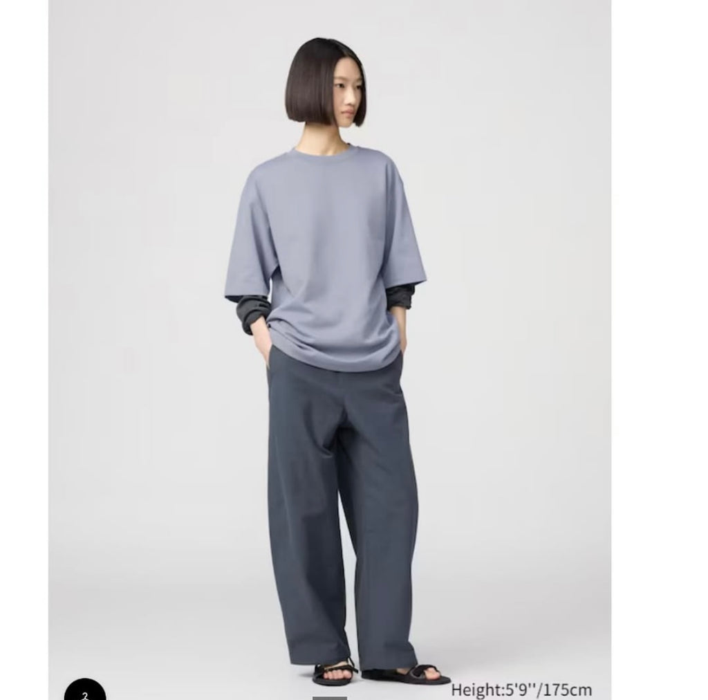 AlRism Cotton Oversized T-Shirt | Half-
Sleeve