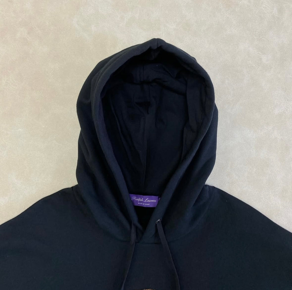 Polo Bear Fleece Hoodie Purple Label
