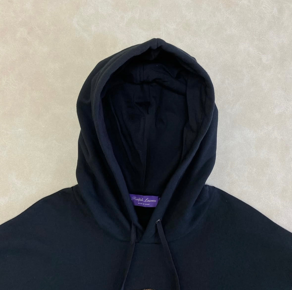 Polo Bear Fleece Hoodie Purple Label