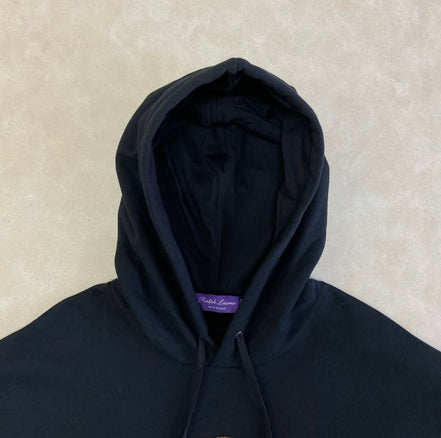 Polo Bear Fleece Hoodie Purple Label