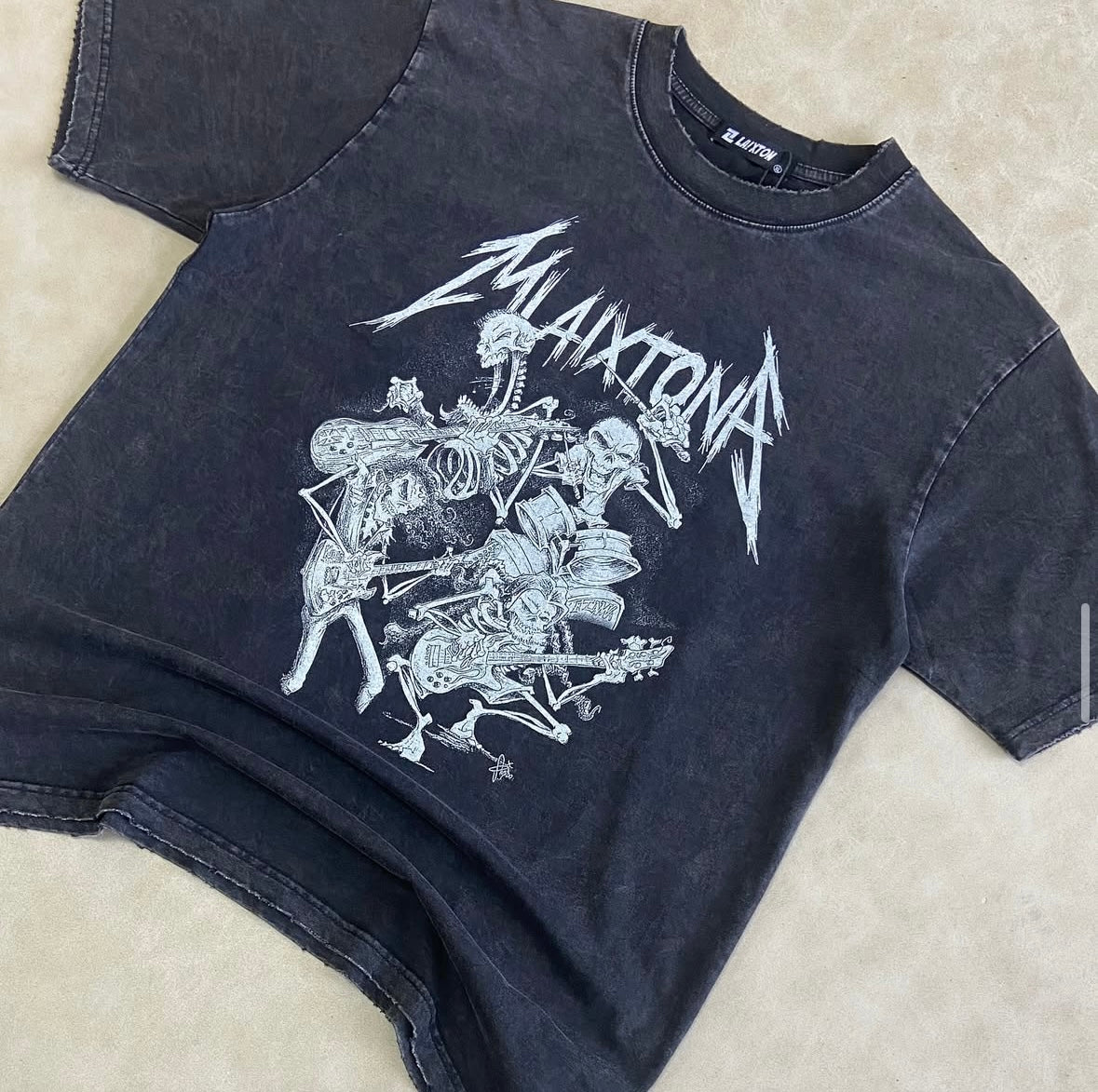 Laixton Black Washed T-Shirt