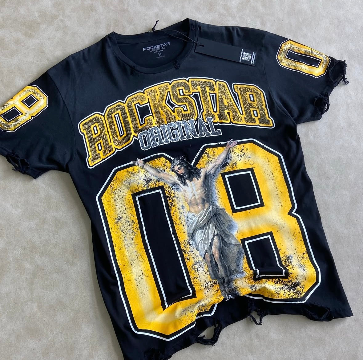 Fields Black/Yellow Oversized Graphic T-
Shirt