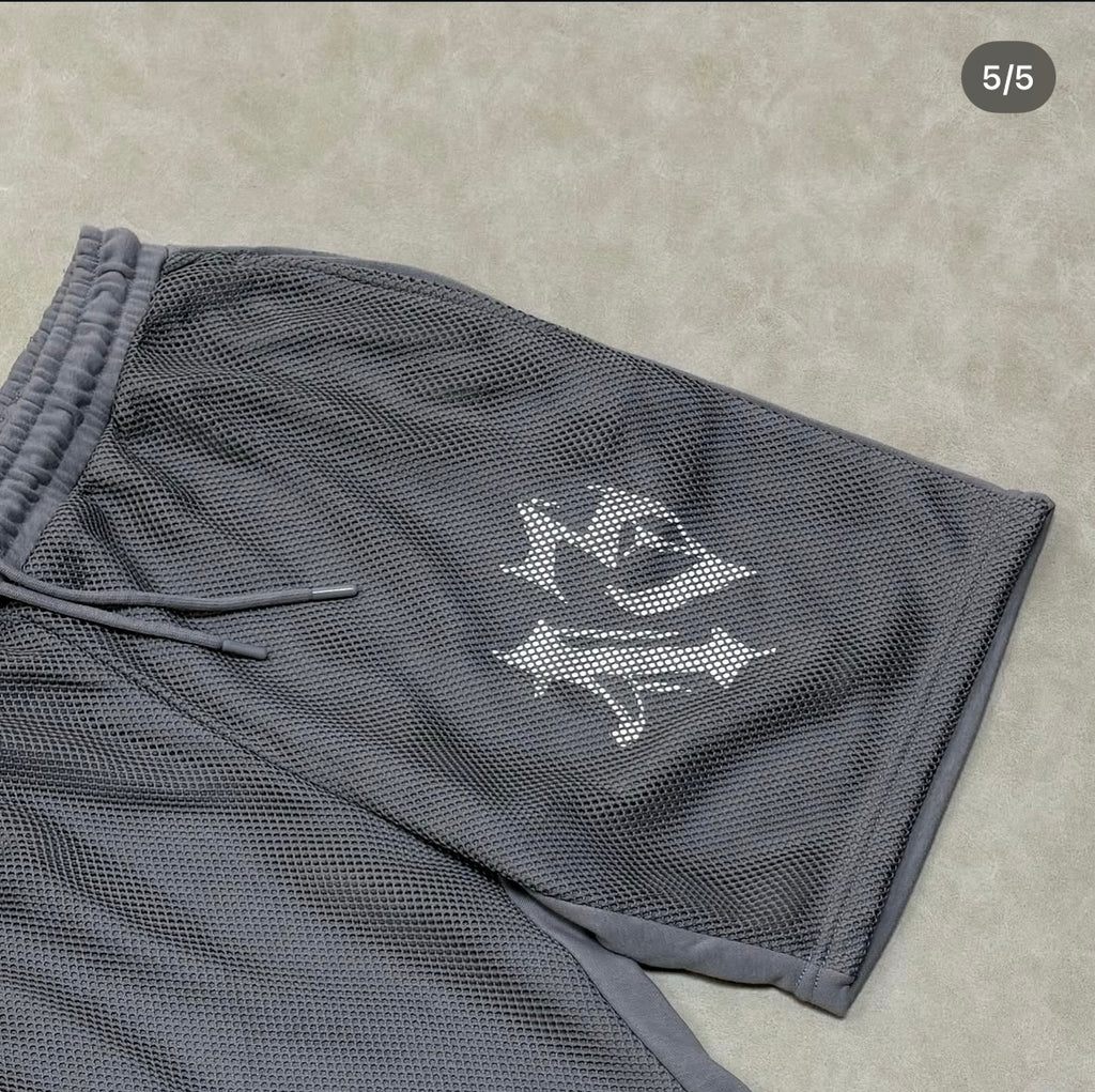 Tall Oversized Jersey Shorts With Gothic Point