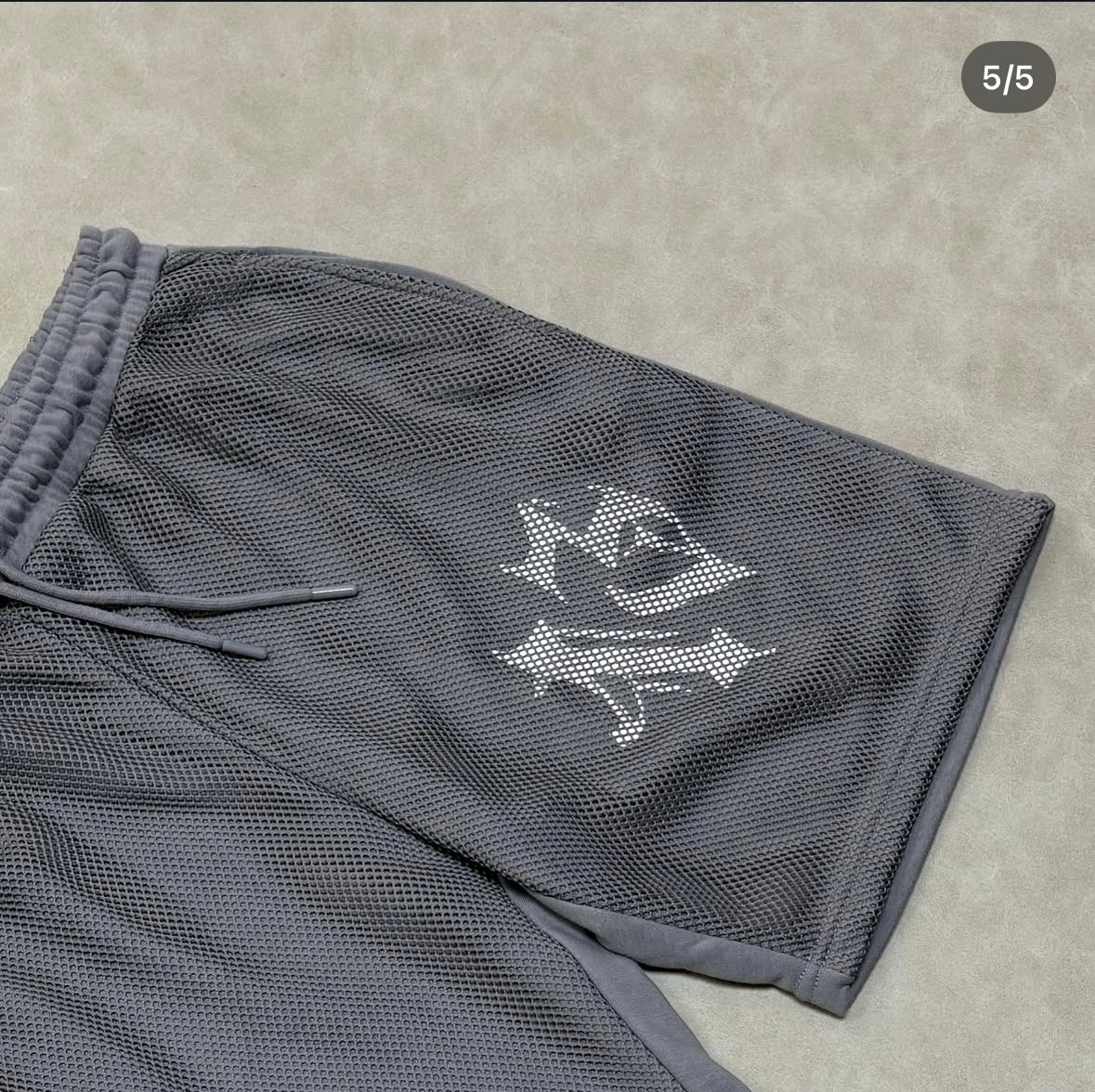 Tall Oversized Jersey Shorts With Gothic Point