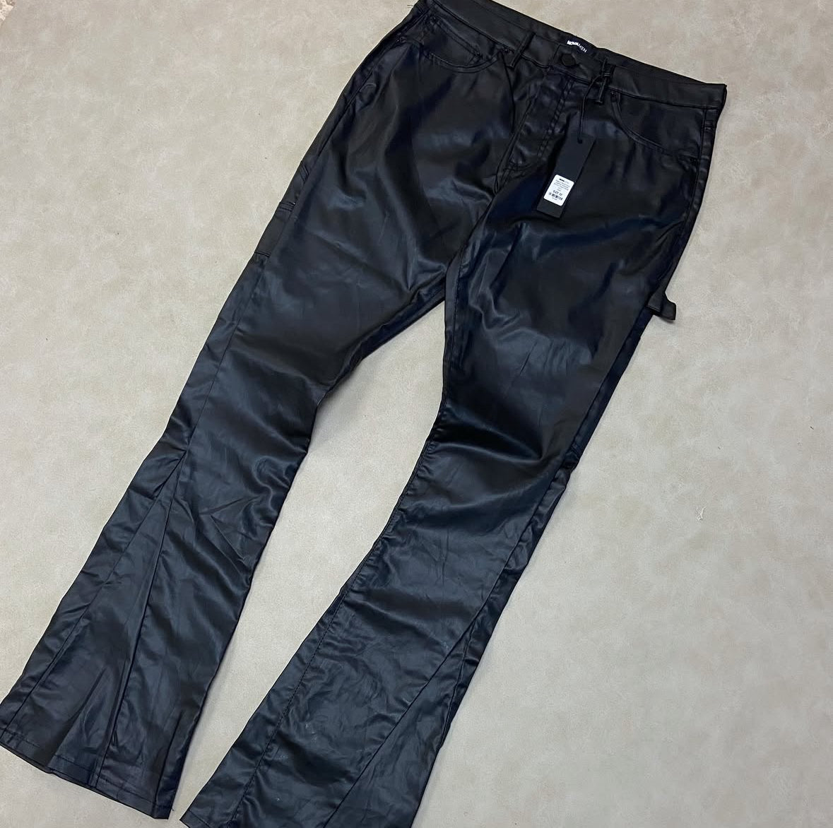 Keep It Solid Faux Leather Stacked Skinny