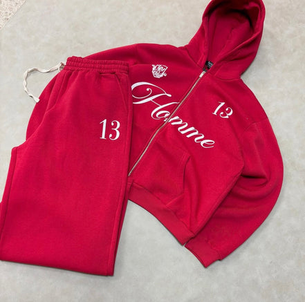 Oversized Boxy Homme 13 Zip Through
Extreme Wide Leg Tracksuit