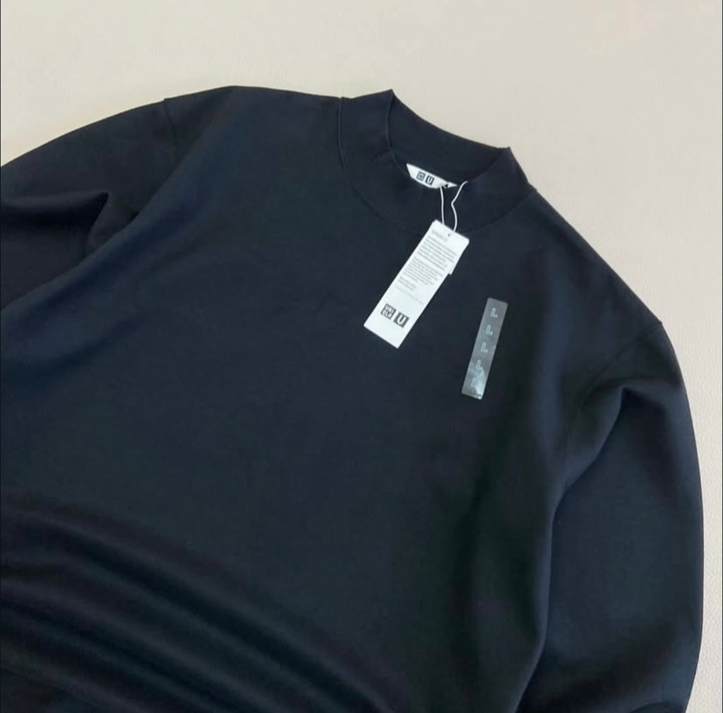 Brushed Mock Neck Long Sleeve