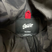 Pull&Bear STWD puffer jacket with hood in black
