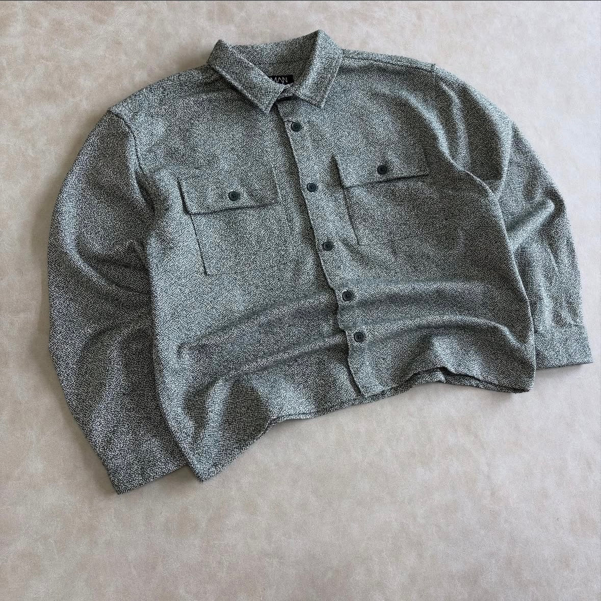 Boxy Boucle Heavyweight Overshirt