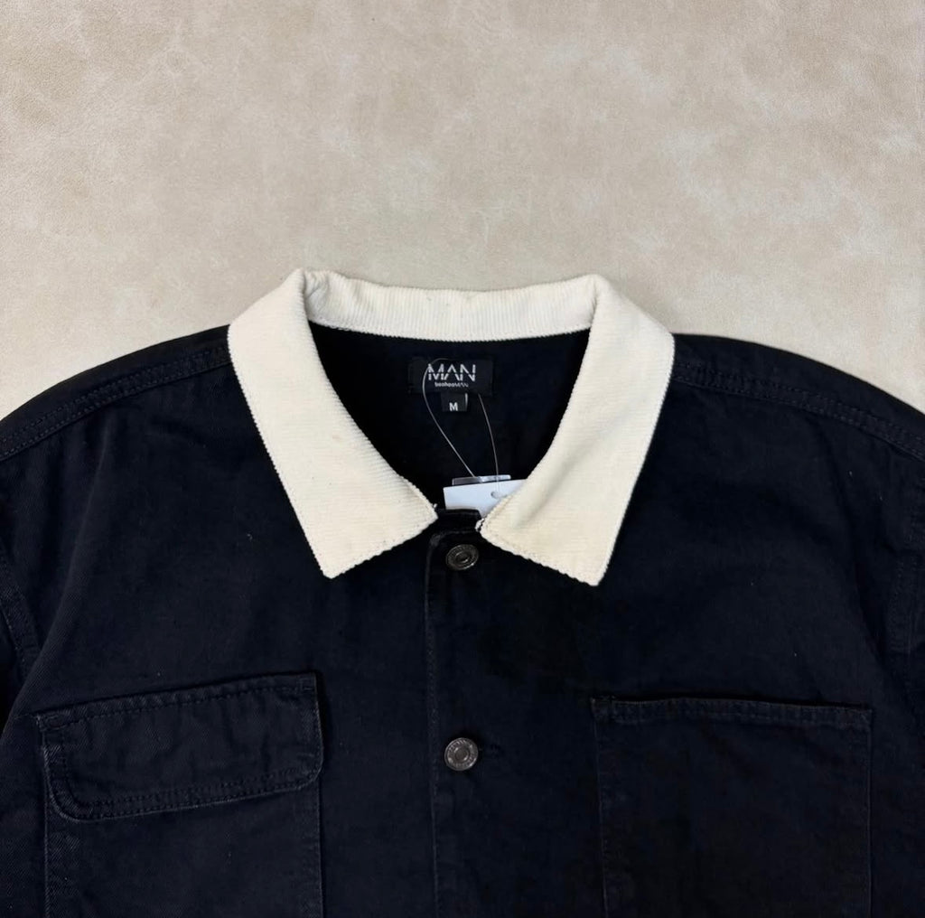 Regular Cord Collar Jean Jacket