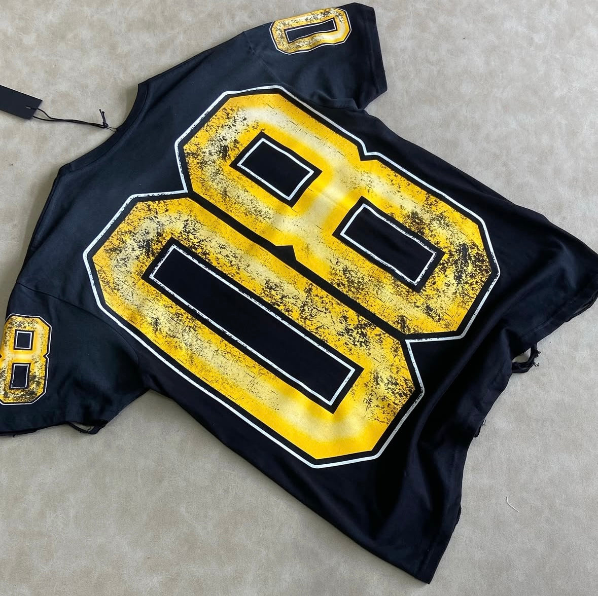 Fields Black/Yellow Oversized Graphic T-
Shirt