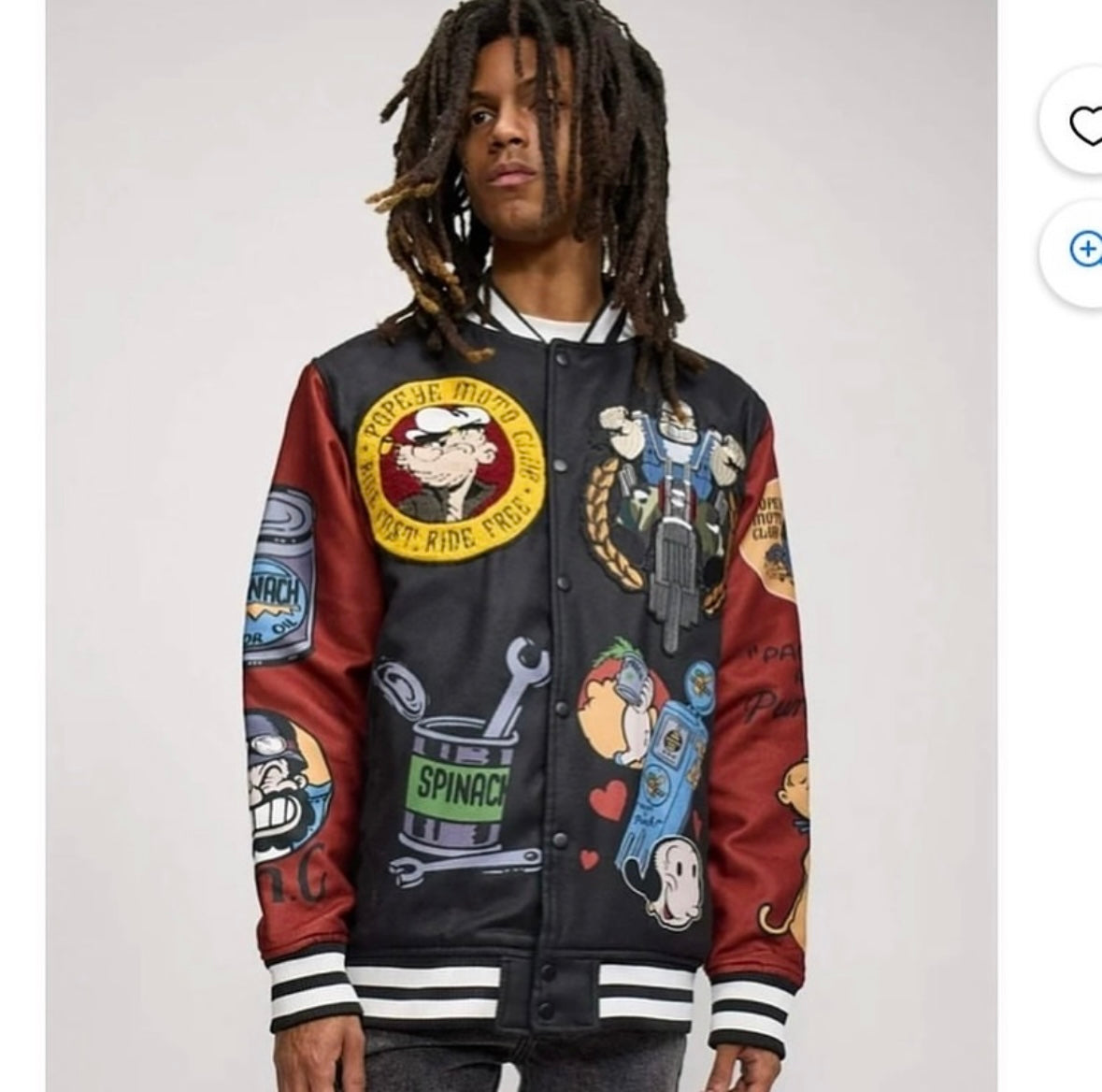 Reason X Popeye Varsity Jacket