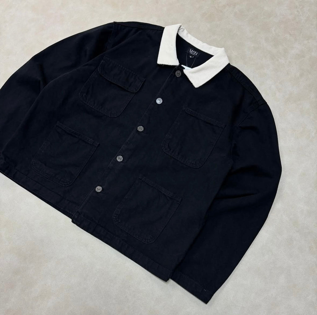 Regular Cord Collar Jean Jacket