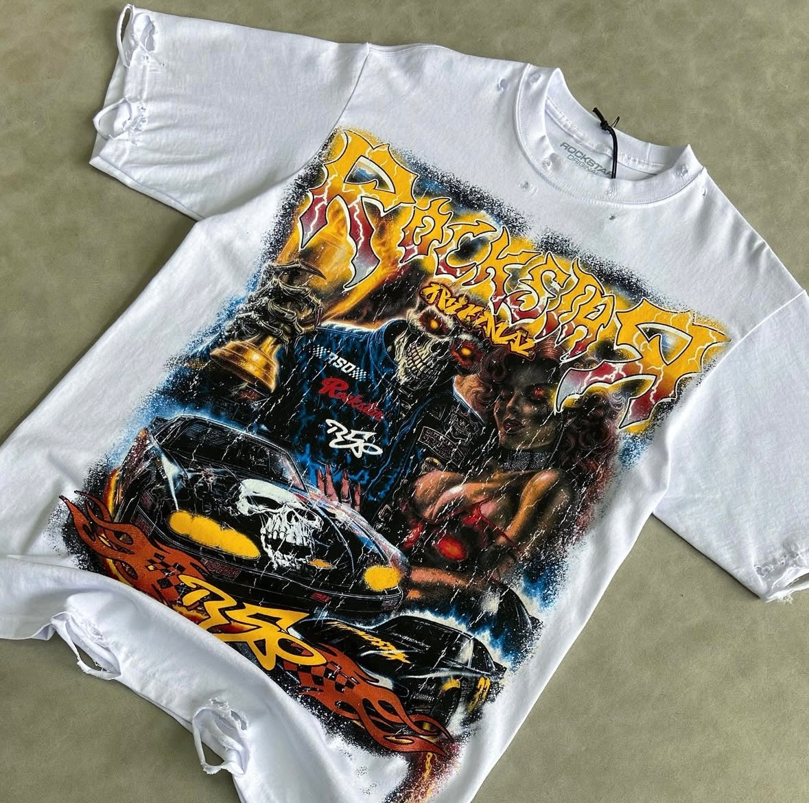 Rockstar White T-Shirt