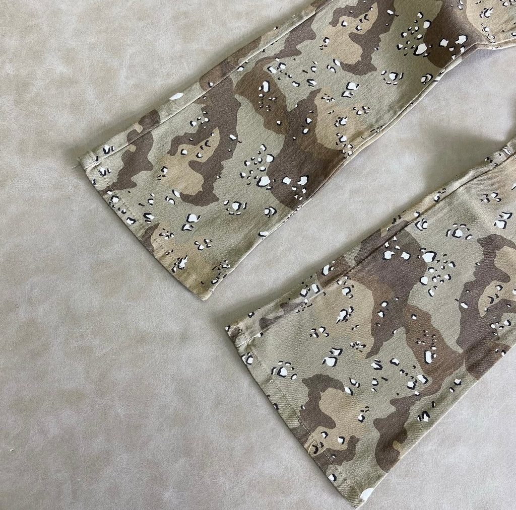 Trapper Cargo Stacked Slim Flared Pants