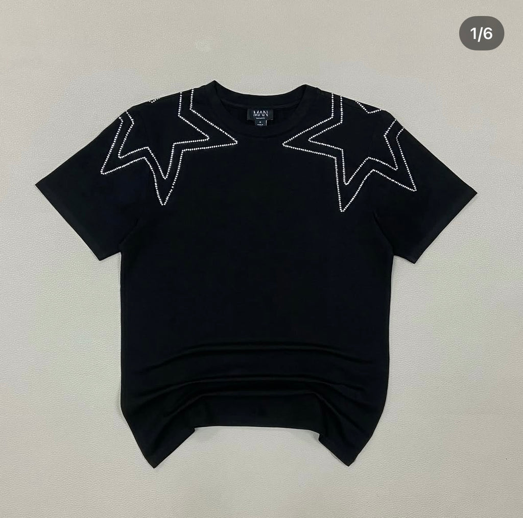 Heavyweight Rhinestone Star T-Shirt