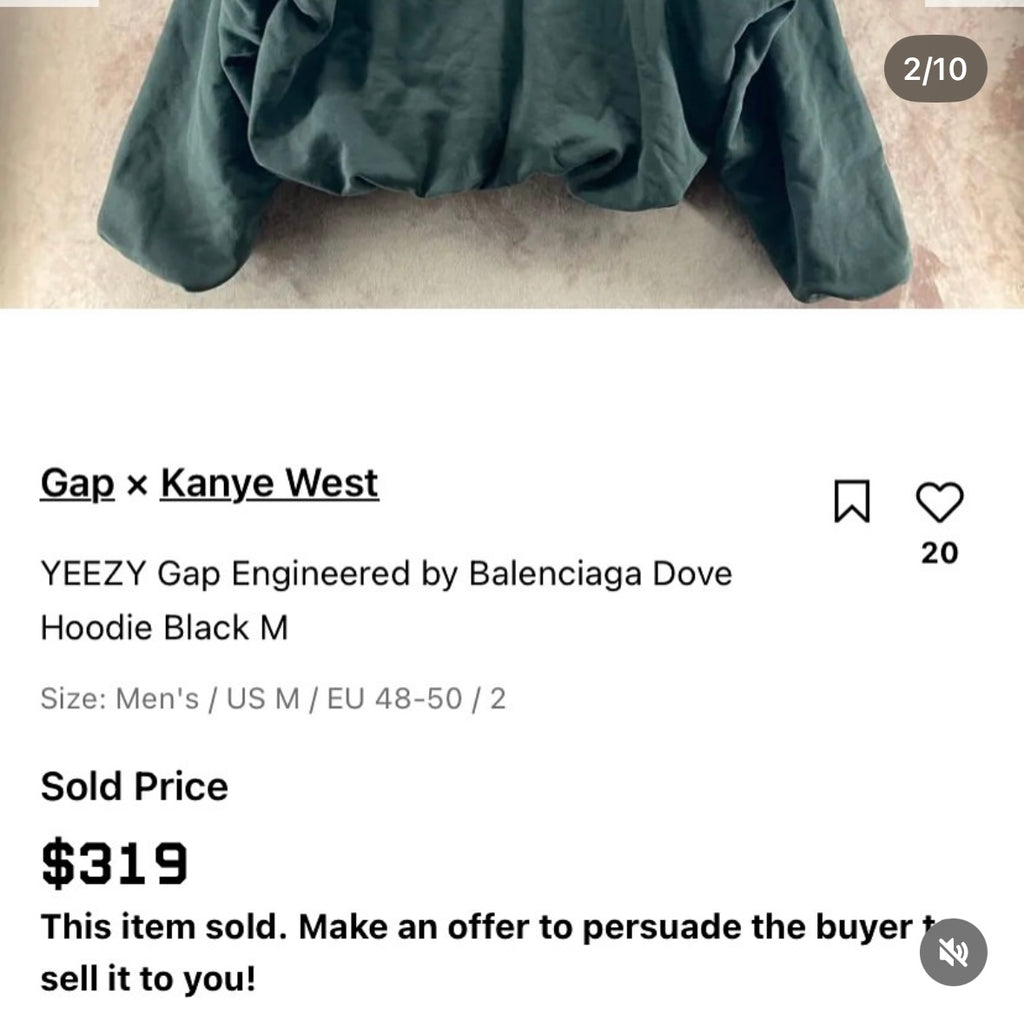 Yeezy Gap Engineered By Balenciaga Dove Hoodie