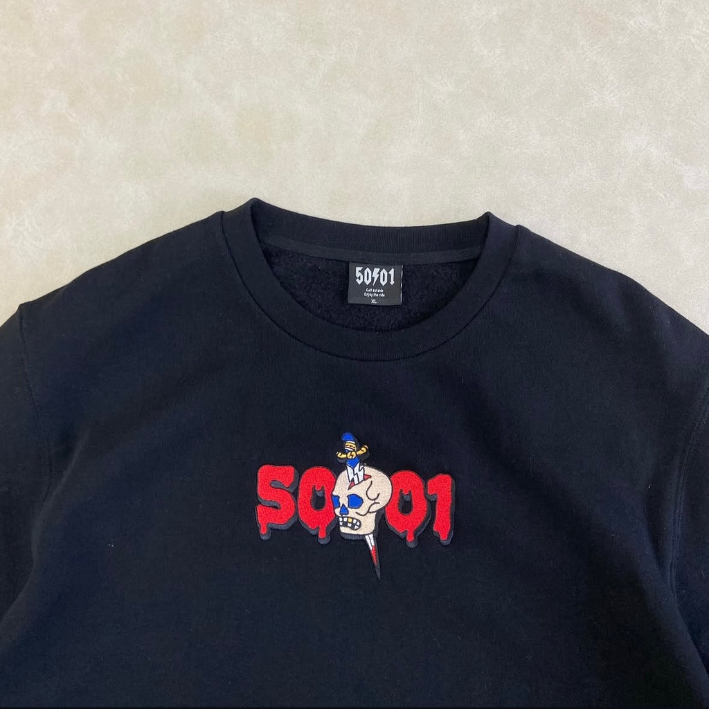 50to01 - STAB SWEATSHIRT BLACK