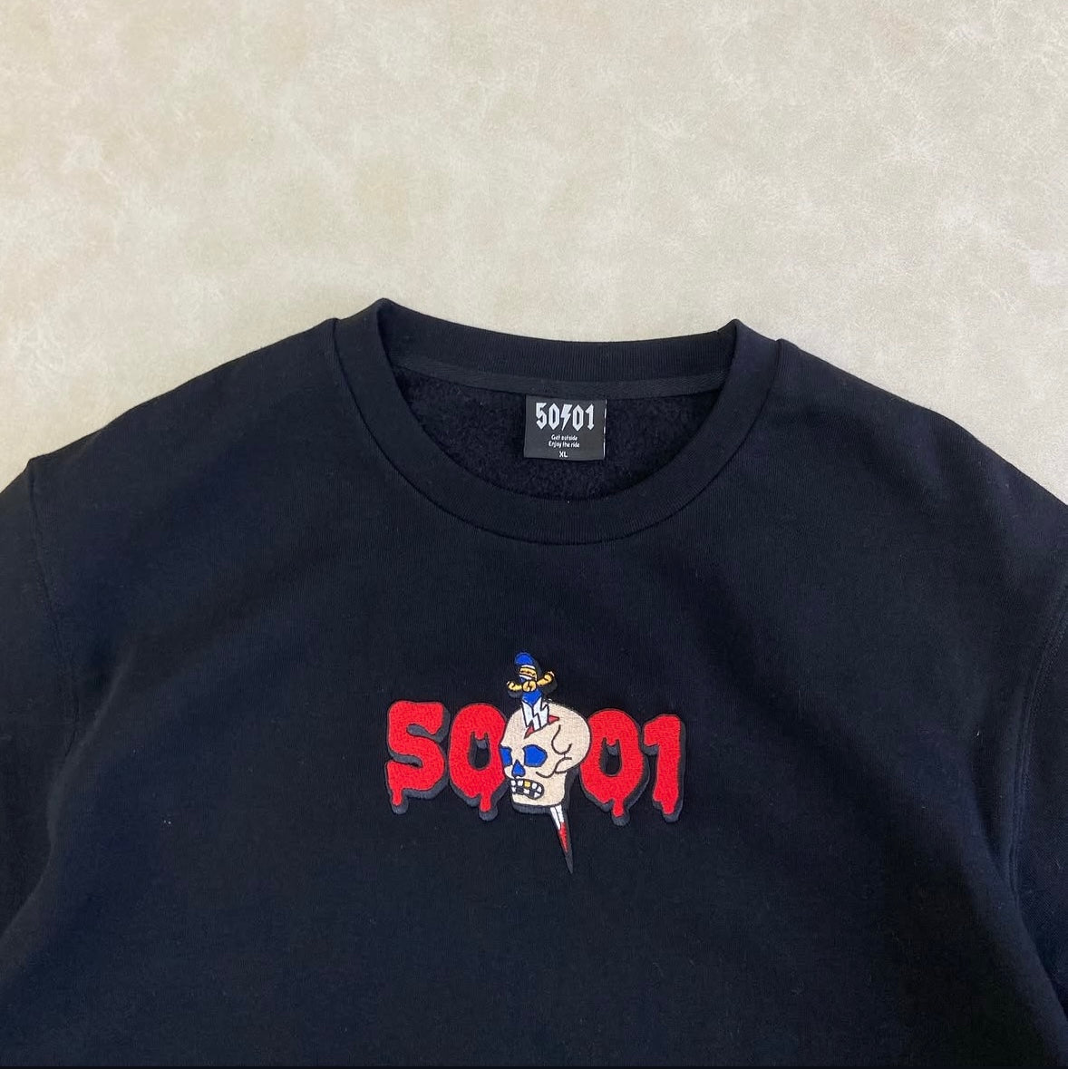 50to01 - STAB SWEATSHIRT BLACK