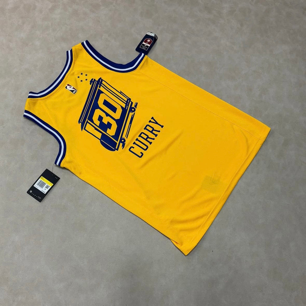 Nike Stephen Curry Golden State
Warriors Yellow Hardwood Classics Swingman Player
Jersey