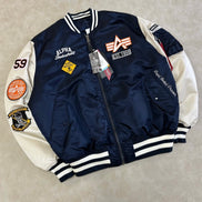 Alpha Nelson Reversible Varsity Jacket