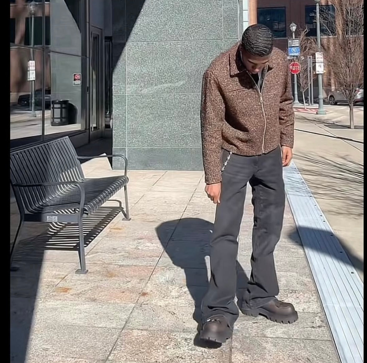 mnml Boxy Texture Jacket