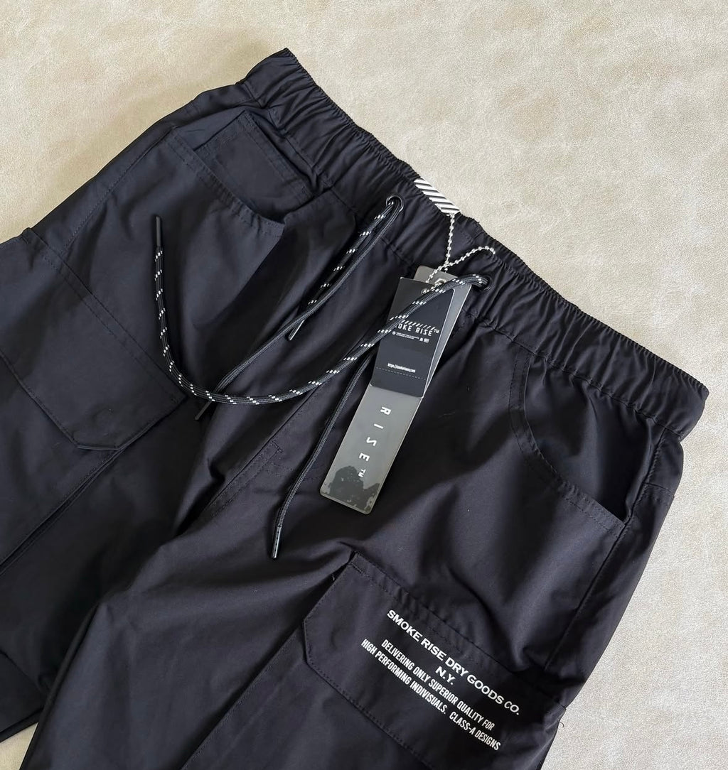 Smoke Rise Nylon Utility Pocket Stacked Flare Pant