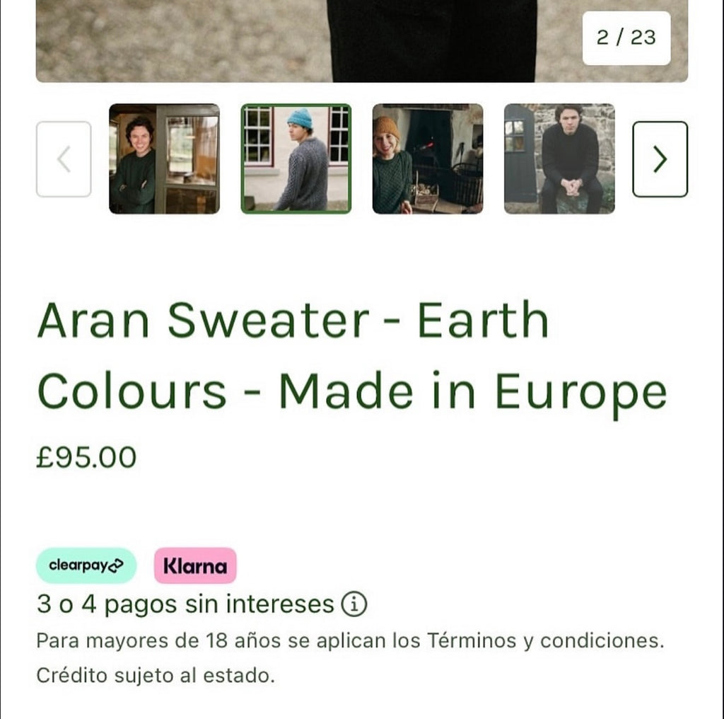 Aran Sweater Market - Earth