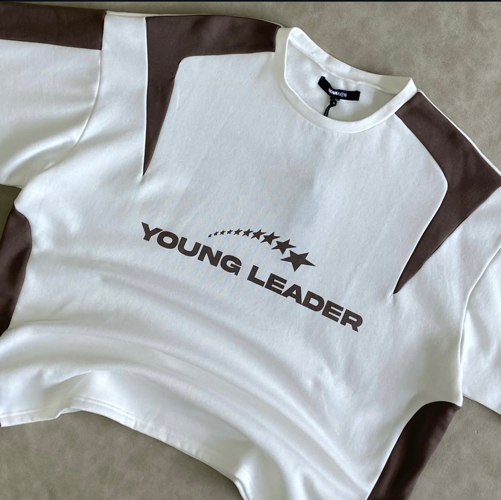 White Young Leader Oversized T- Shirt