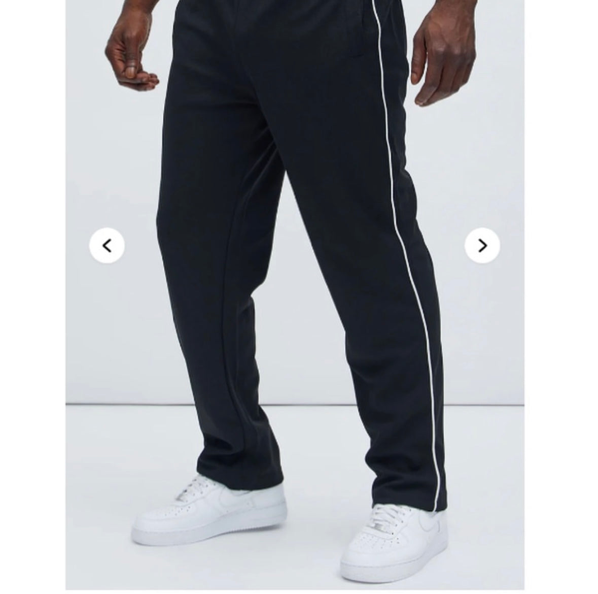 Terry Relaxed Tack Pants - Black