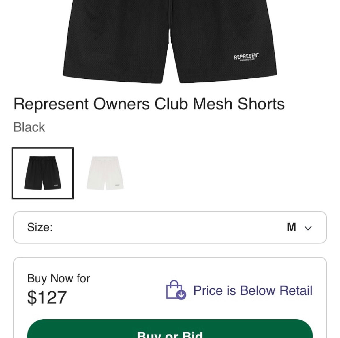 Represent Owners Club Mesh Short