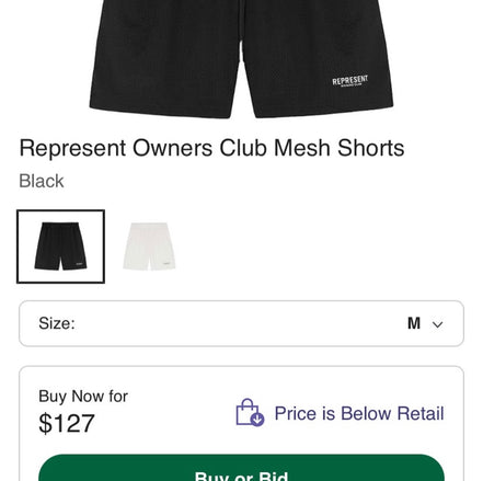 Represent Owners Club Mesh Short